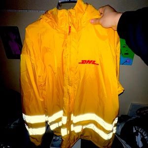 DHL long raincoat